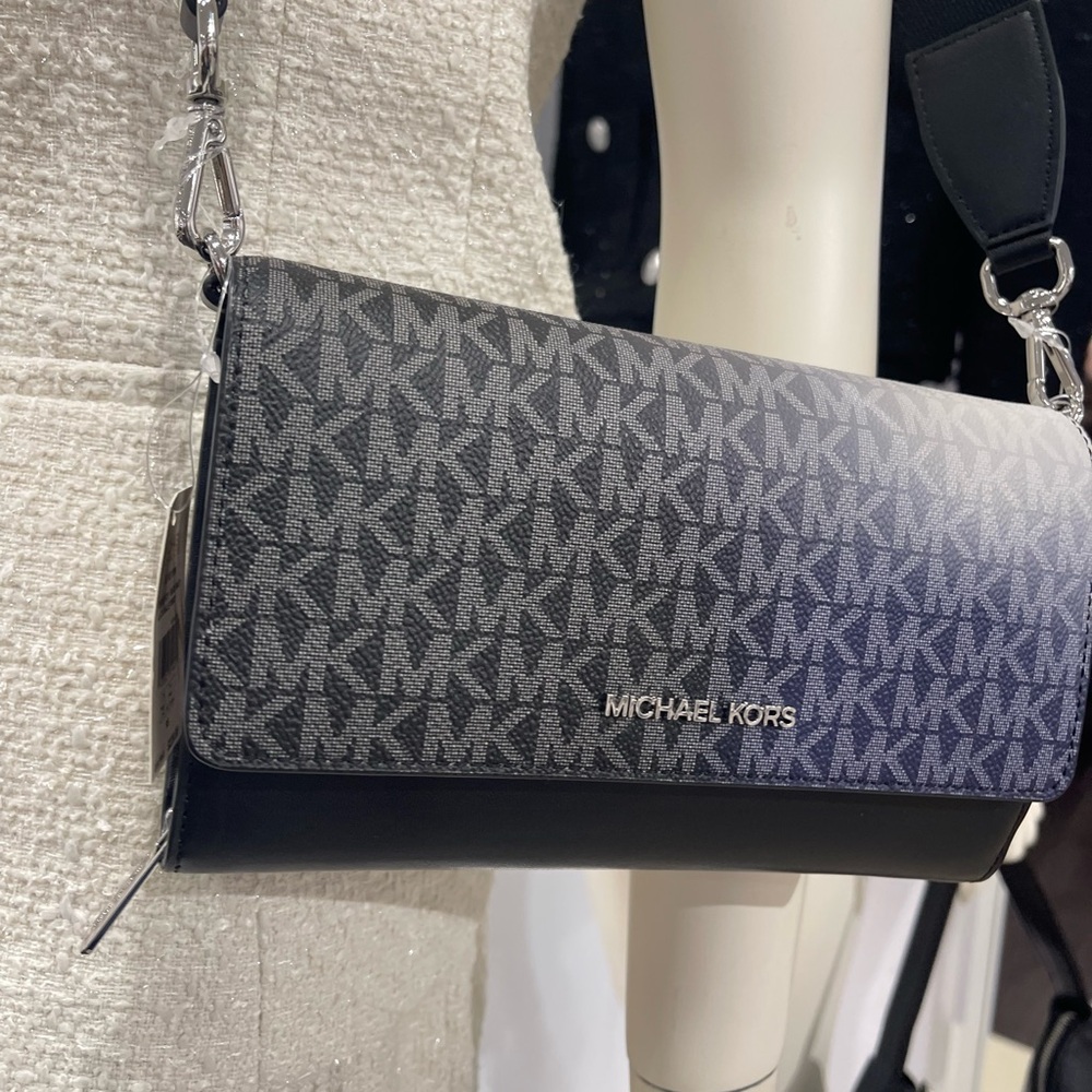 Michael Kors Black and Blue Crossbody Bag - Picture 8 of 16